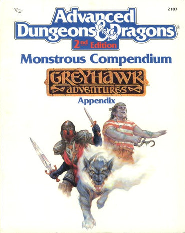 Monstrous Compendium Greyhawk Adventures Appendix