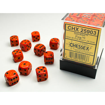12mm 36d6 Speckled: Fire