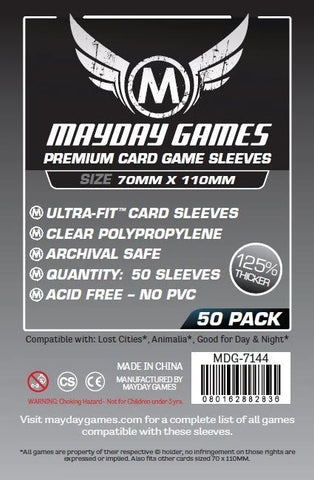 Mayday Games Sleeves 70 x 110 mm