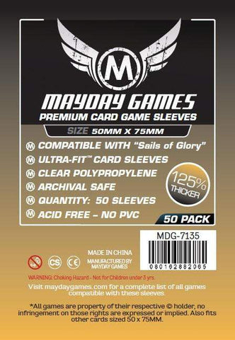 Mayday Games Sleeves 50 x 75 mm