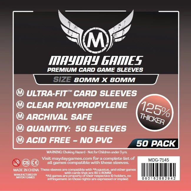 Mayday Games Sleeves 80 x 80 mm