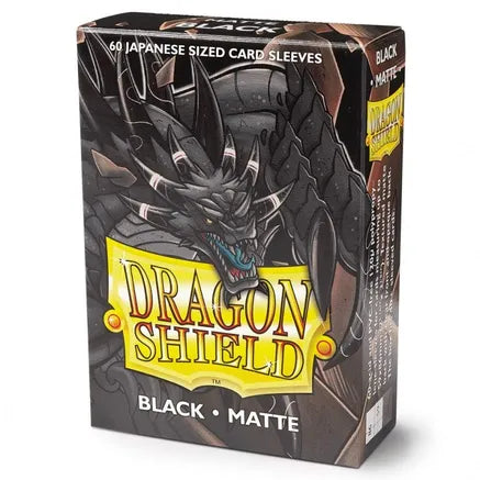 Dragon Shield Japanese Sleeves - Black Matte (60-Pack)