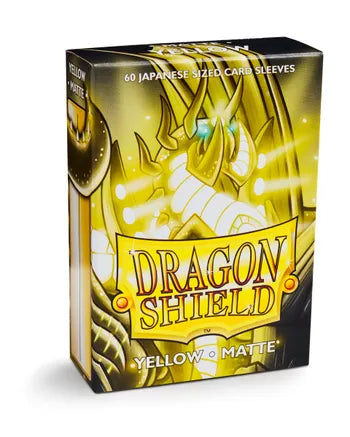 Dragon Shield Japanese Sleeves - Yellow Matte (60-Pack)