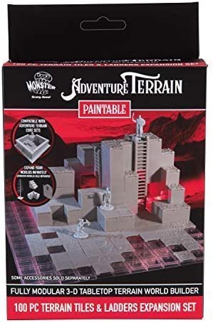 Monster Adventure Terrain - 100pc Paintable Tiles & Ladders Expansion Set