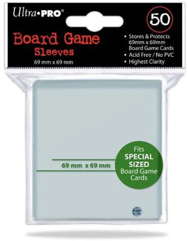 Ultra Pro Board Game Sleeves (50ct): Special Sized (69 x 69 mm)