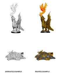 D&D Nolzur's Marvelous Mini's - Gold Dragon Wyrmling & Small Treasure Pile