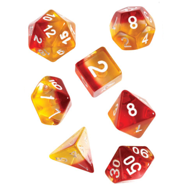 RPG Dice Set (7) - Amber