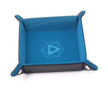 Folding Dice Tray: Teal Square