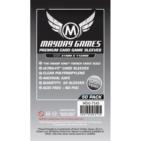 Mayday Games Card Sleeves 61 x 112 mm