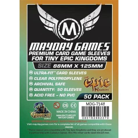 Mayday Games Sleeves 88 x 125 mm