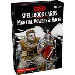 Dungeons and Dragons Spellbook Cards: Martial Powers & Races